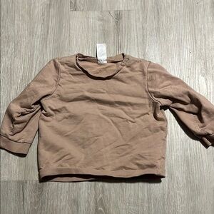 4/$30 H&M Brown Long Sleeve Shirt 12-18M